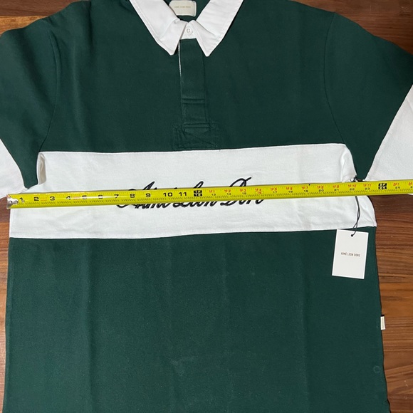 Aime Leon Dore ALD Script Paneled Rugby in Pine Grove SS23 Queens New York NWT - Picture 5 of 11